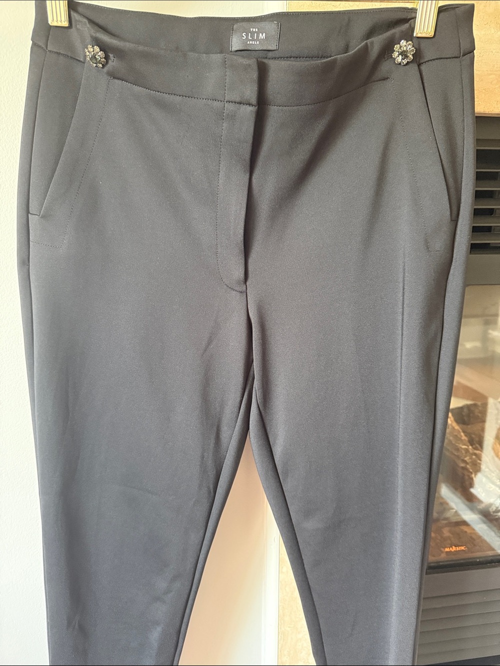 WHBM Black Satin Pants